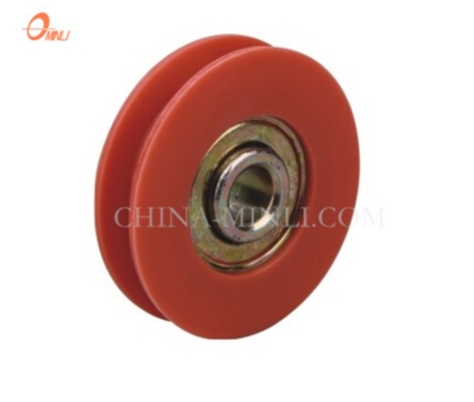 Λευκό H Groove Factory Nylon Wheel Sliding Window Door Roller (ML-AH001)