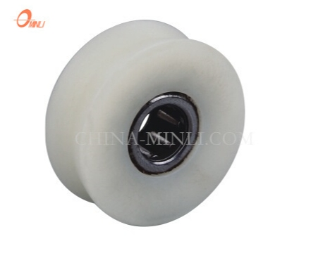 Λευκό V Groove Factory Nylon Wheel Sliding Window Door Roller (ML-AV047)