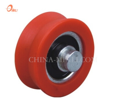 Λευκό V Groove Factory Nylon Pulley Wheel Sliding Window Door Roller (ML-AV048)