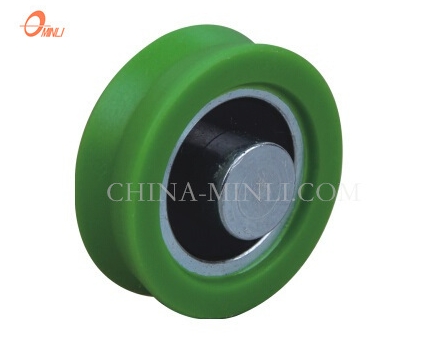 Λευκό V Groove Factory Nylon Wheel Sliding Window Door Roller (ML-AV047)