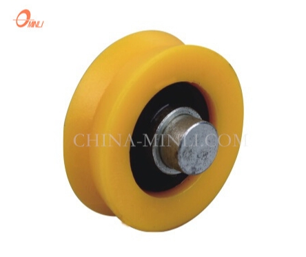 Μαύρο Nylon Roller V Groove Hardware Αξεσουάρ Τροχαλία παραθύρου πόρτας