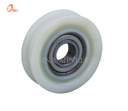 Λευκό H Groove Factory Nylon Wheel Sliding Window Door Roller (ML-AH001)