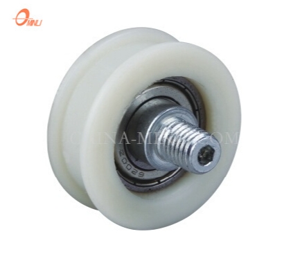 Λευκό H Groove Factory Nylon Wheel Sliding Window Door Roller (ML-AH001)